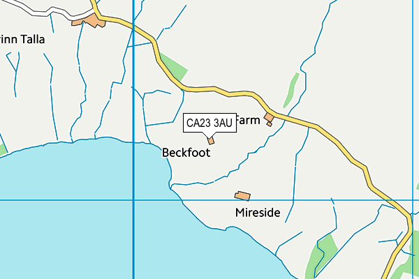 CA23 3AU map - OS VectorMap District (Ordnance Survey)