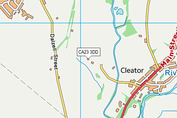 CA23 3DD map - OS VectorMap District (Ordnance Survey)