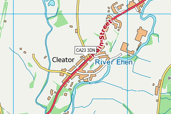 CA23 3DN map - OS VectorMap District (Ordnance Survey)