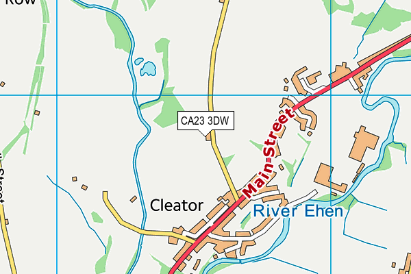 CA23 3DW map - OS VectorMap District (Ordnance Survey)