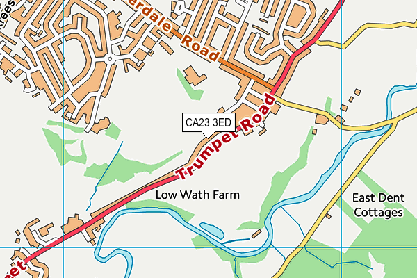 CA23 3ED map - OS VectorMap District (Ordnance Survey)