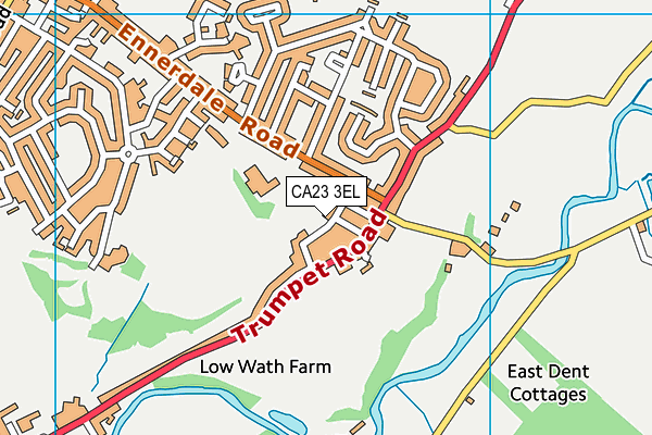 Ehenside Community School (Closed) map (CA23 3EL) - OS VectorMap District (Ordnance Survey)