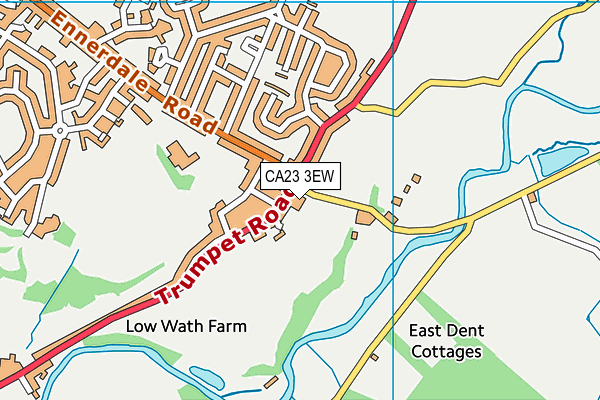 Wath Brow Hornets Rugby League Football Club map (CA23 3EW) - OS VectorMap District (Ordnance Survey)