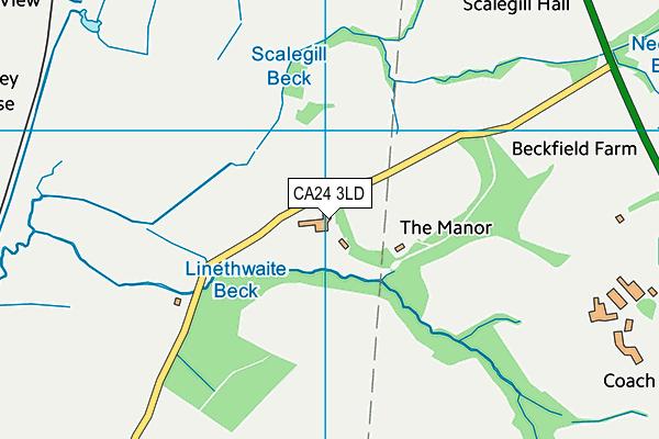 CA24 3LD map - OS VectorMap District (Ordnance Survey)