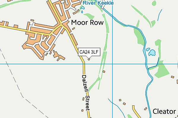 CA24 3LF map - OS VectorMap District (Ordnance Survey)