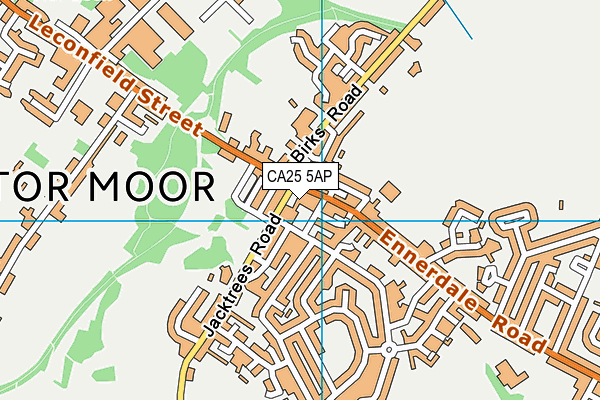 CA25 5AP map - OS VectorMap District (Ordnance Survey)