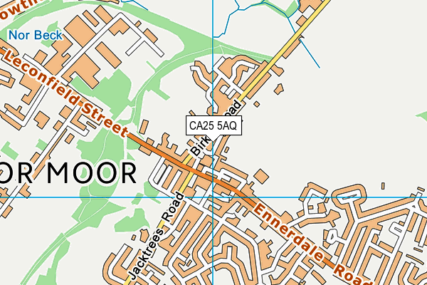 CA25 5AQ map - OS VectorMap District (Ordnance Survey)