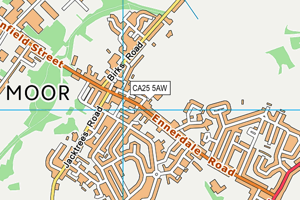 CA25 5AW map - OS VectorMap District (Ordnance Survey)