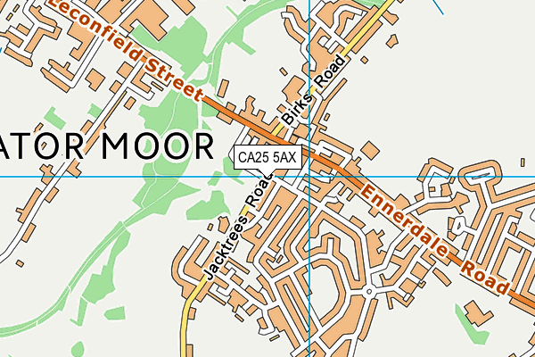 CA25 5AX map - OS VectorMap District (Ordnance Survey)