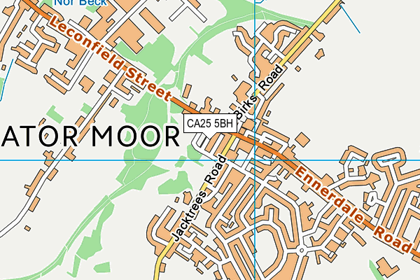 CA25 5BH map - OS VectorMap District (Ordnance Survey)