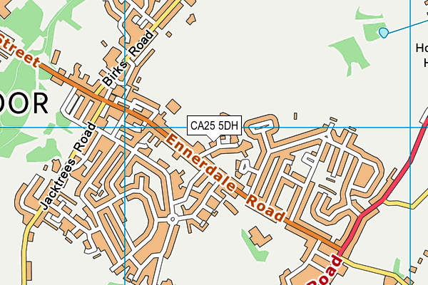 CA25 5DH map - OS VectorMap District (Ordnance Survey)
