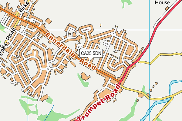 CA25 5DN map - OS VectorMap District (Ordnance Survey)