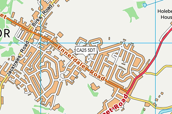 CA25 5DT map - OS VectorMap District (Ordnance Survey)