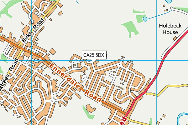 CA25 5DX map - OS VectorMap District (Ordnance Survey)