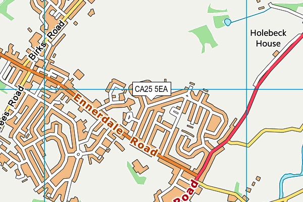 CA25 5EA map - OS VectorMap District (Ordnance Survey)