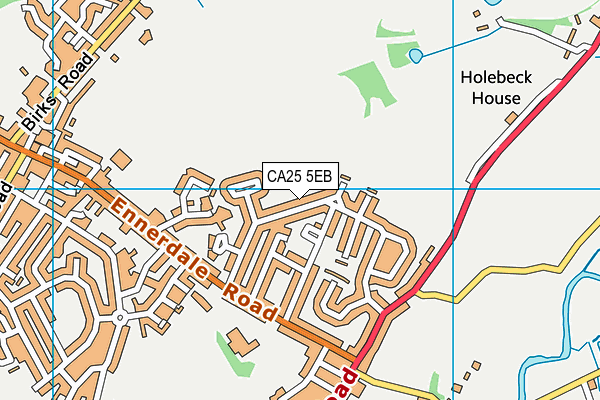 CA25 5EB map - OS VectorMap District (Ordnance Survey)
