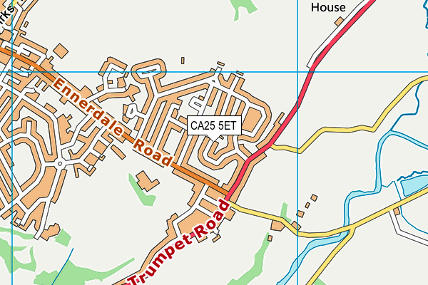 CA25 5ET map - OS VectorMap District (Ordnance Survey)
