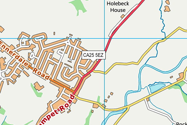 CA25 5EZ map - OS VectorMap District (Ordnance Survey)