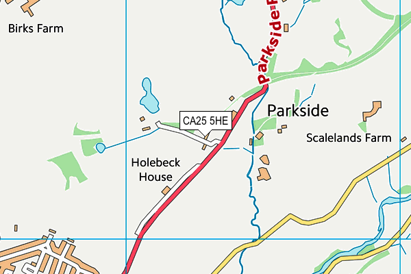 CA25 5HE map - OS VectorMap District (Ordnance Survey)