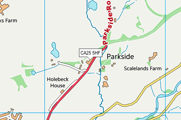 CA25 5HF map - OS VectorMap District (Ordnance Survey)