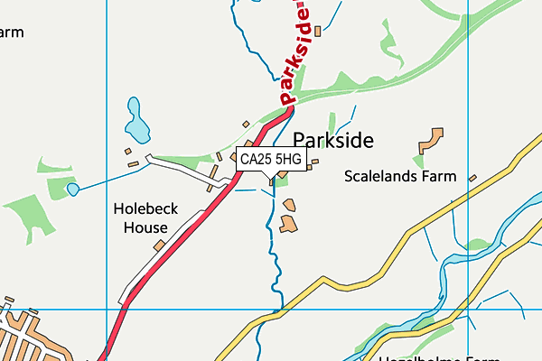 CA25 5HG map - OS VectorMap District (Ordnance Survey)