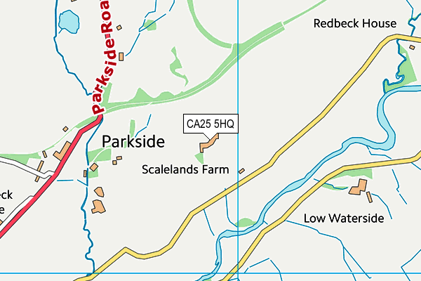 CA25 5HQ map - OS VectorMap District (Ordnance Survey)