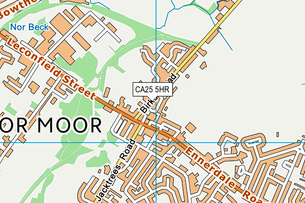 Cleator Moor Celtic Football Club map (CA25 5HR) - OS VectorMap District (Ordnance Survey)