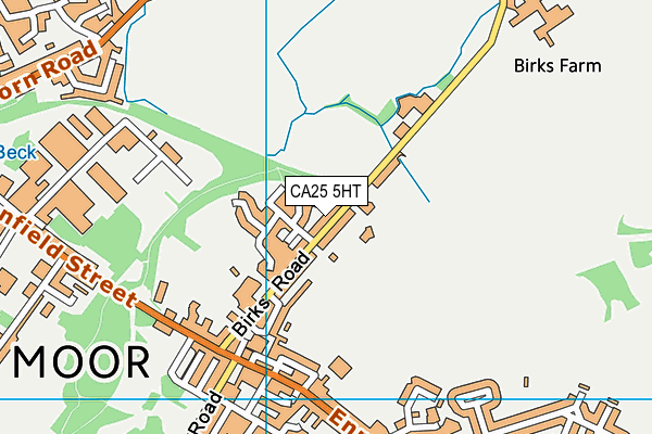 CA25 5HT map - OS VectorMap District (Ordnance Survey)