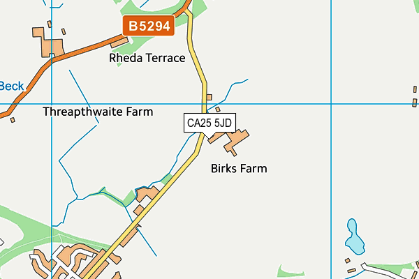 CA25 5JD map - OS VectorMap District (Ordnance Survey)