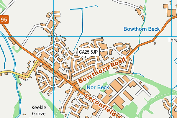 CA25 5JP map - OS VectorMap District (Ordnance Survey)