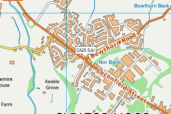 CA25 5JU map - OS VectorMap District (Ordnance Survey)