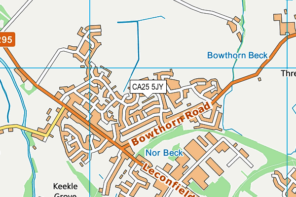 CA25 5JY map - OS VectorMap District (Ordnance Survey)