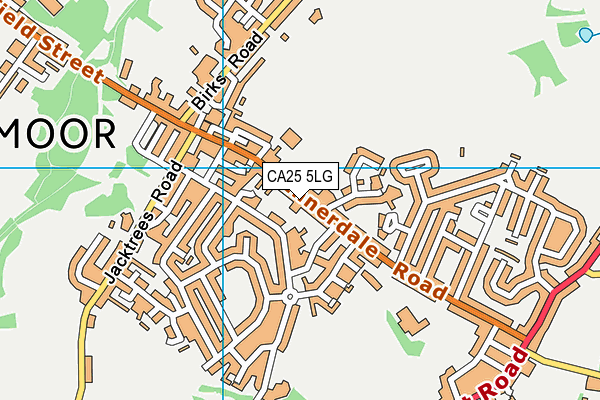 CA25 5LG map - OS VectorMap District (Ordnance Survey)