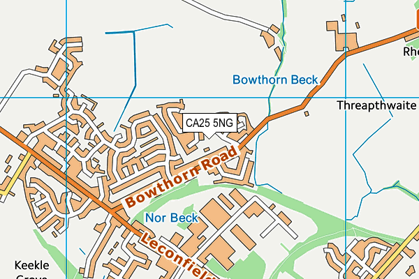 CA25 5NG map - OS VectorMap District (Ordnance Survey)