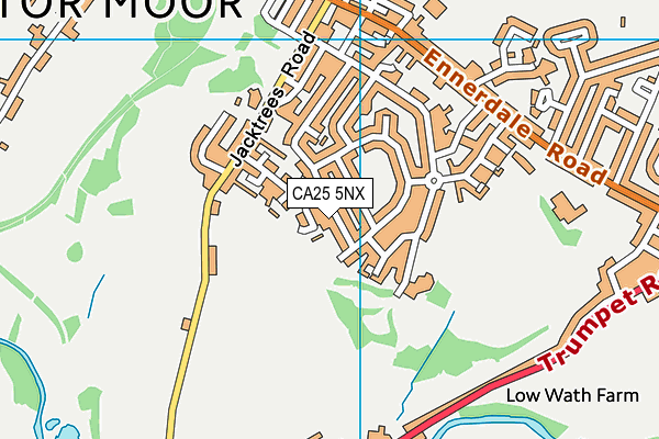 CA25 5NX map - OS VectorMap District (Ordnance Survey)