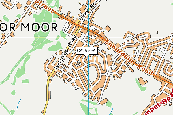 CA25 5PA map - OS VectorMap District (Ordnance Survey)