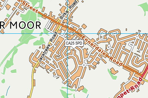 CA25 5PD map - OS VectorMap District (Ordnance Survey)