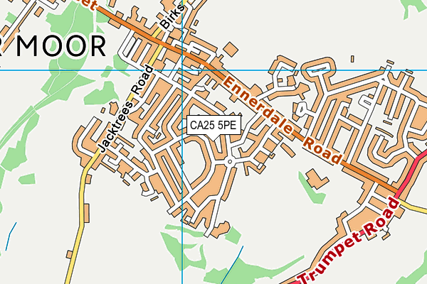 CA25 5PE map - OS VectorMap District (Ordnance Survey)