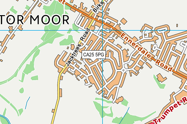 CA25 5PG map - OS VectorMap District (Ordnance Survey)