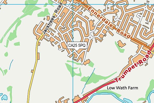 CA25 5PQ map - OS VectorMap District (Ordnance Survey)