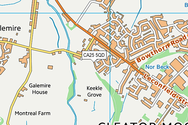 CA25 5QD map - OS VectorMap District (Ordnance Survey)