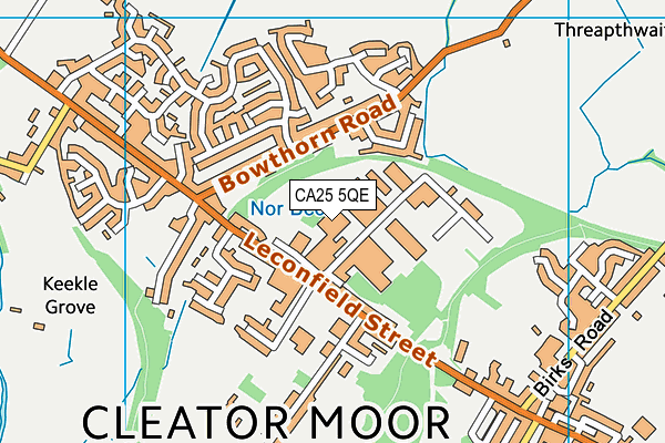 CA25 5QE map - OS VectorMap District (Ordnance Survey)