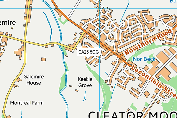 CA25 5QG map - OS VectorMap District (Ordnance Survey)