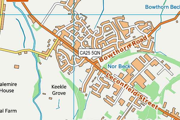 CA25 5QN map - OS VectorMap District (Ordnance Survey)