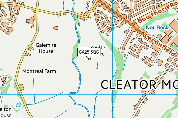 CA25 5QS map - OS VectorMap District (Ordnance Survey)