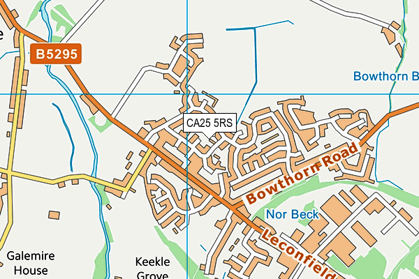 CA25 5RS map - OS VectorMap District (Ordnance Survey)