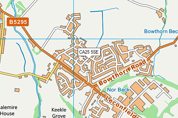 CA25 5SE map - OS VectorMap District (Ordnance Survey)