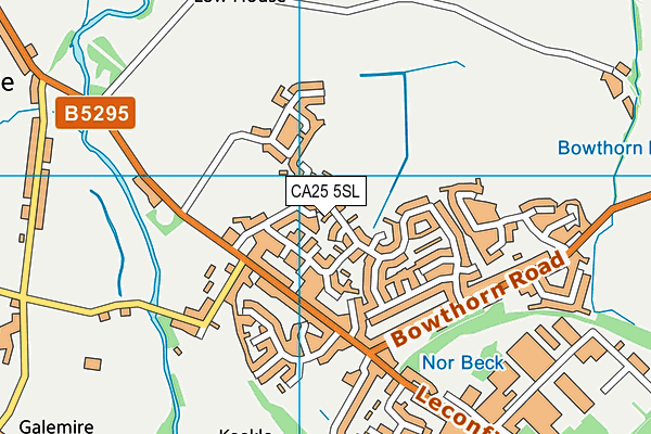 CA25 5SL map - OS VectorMap District (Ordnance Survey)