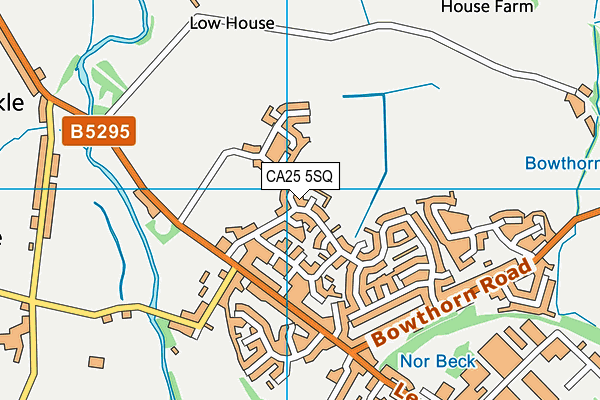 CA25 5SQ map - OS VectorMap District (Ordnance Survey)