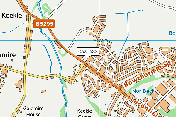 CA25 5SS map - OS VectorMap District (Ordnance Survey)